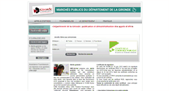 Desktop Screenshot of gironde.marches-publics.info
